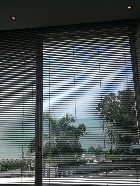 ダブルツリーリゾートバイヒルトンペナンのスパの部屋から見える風景