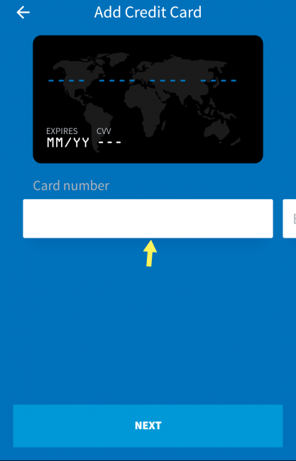 バリのブルーバードタクシーアプリのクレジットカード決済登録方法